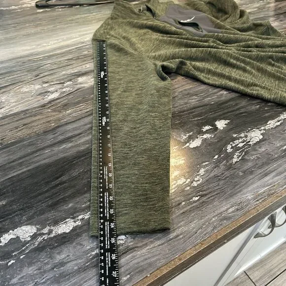 Eddie Bauer Mens Sweater Large Pullover Sweater Pockets Zip Pocket Green - Picture 8 of 9